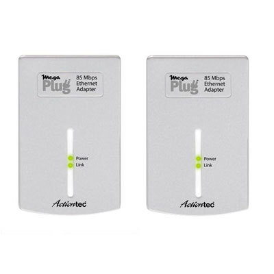 Actiontec Electronics HLE0850001K MegaPlug 85Mbps Adapter 2PK