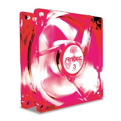 Antec Inc 761345750264 TriCool 120mm Red LED Fan