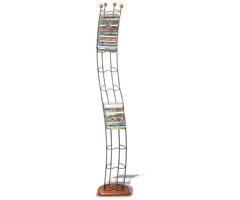 Atlantic 1316 Wave Innovative Modern-Style Steel CD Storage Tower
