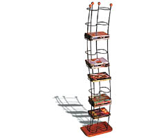 Atlantic 1386 Wave Innovative Modern-Style Steel DVD Storage Tower