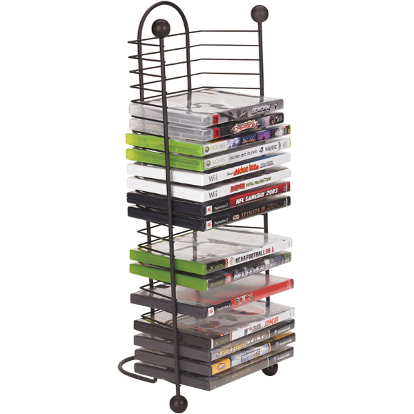 Atlantic 63712033 Black Wire Gaming Storage Rack