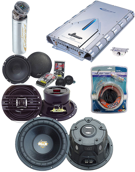 Lanzar AUDKIT017 KIT 12" PAIR of SUBS WOOFERS 6.5" SPEAKERS 2000W 4CH AMP