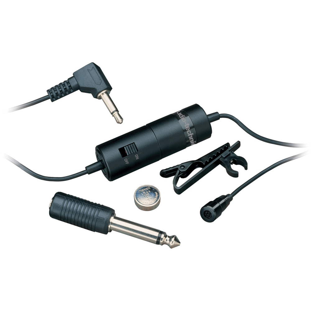 AUDIO TECHNICA ATR3350 AUDIO TECHNICA ATR-3350 OMNIDIRECTIONAL CONDENSER MICROPHONE (LAVALIER)