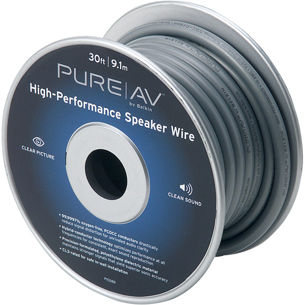 PureAV AV5310230 Silver Series High-Performance 16-Gauge Speaker Cable (Bulk)