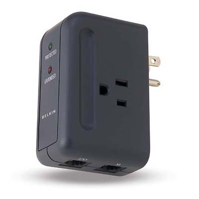 Belkin F9H220TVL 1045J Travel Surge Protector
