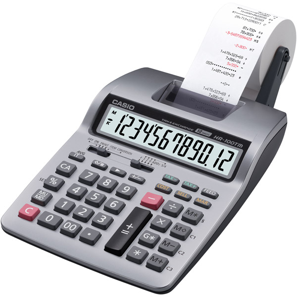 Casio HR100TM Printing Calculator