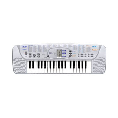 Casio SA75 37-Key Mid-Size Keyboard with LCD Screen