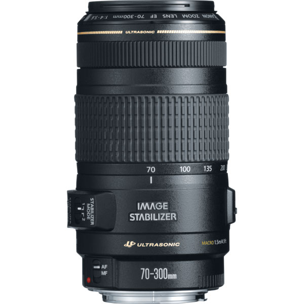 Canon 0345B002 EF 70-300mm f4-5.6 IS USM Telephoto Zoom Lens with Optical Image Stabilizer