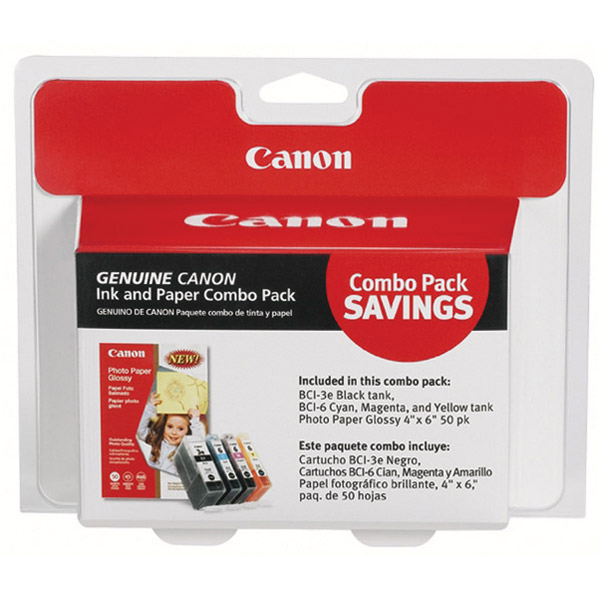 Canon BCI36 4 Color Multipack with Photo Paper Value Pack